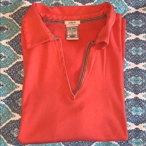☀️Vintage Old Navy perfect V-neck collared shirt